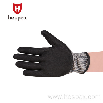 Hespax Anti-impact TPR Mechanical Work Gloves Nitrile Dipped